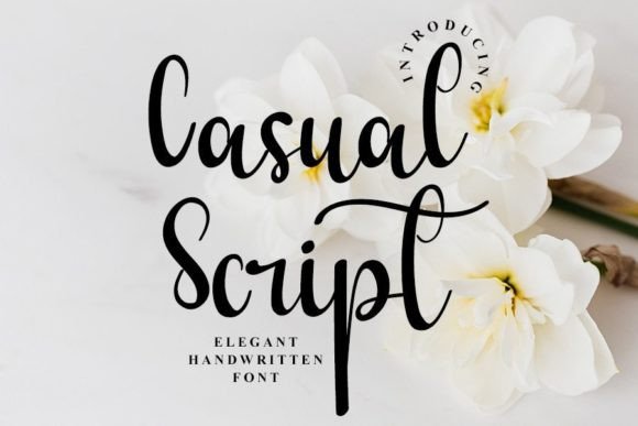 Casual Script Font Poster 1