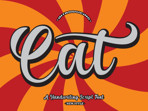 Cat Font Poster 1