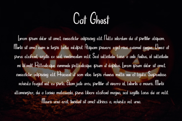 Cat Ghost Font Poster 4