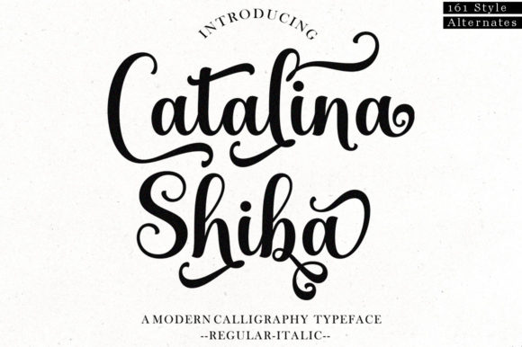Catalina Shiba Font Poster 1