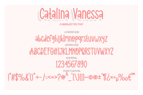 Catalina Vanessa Font Poster 6