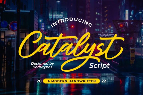 Catalyst Script Font Poster 1