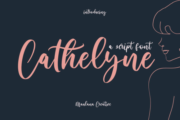 Cathelyne Script Font Poster 1