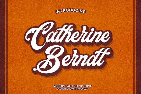 Catherine Berndt Font Poster 1