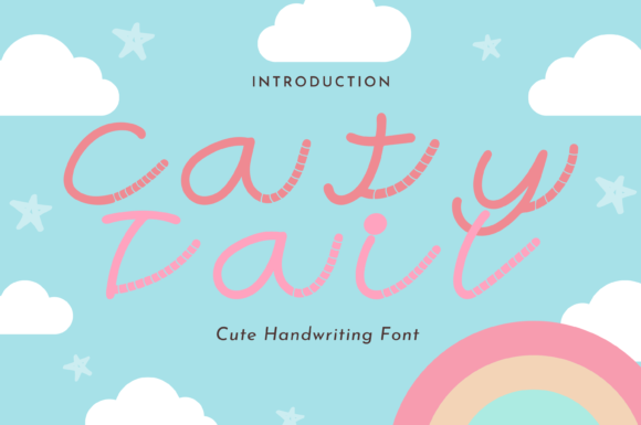 Caty Tail Style Font Poster 1