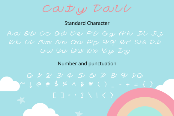 Caty Tail Style Font Poster 2