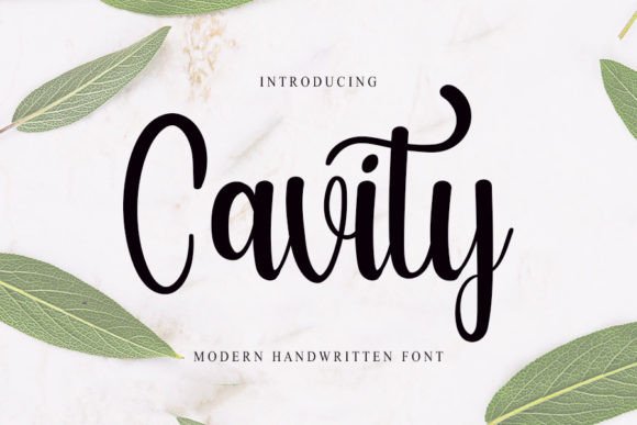 Cavity Font Poster 1