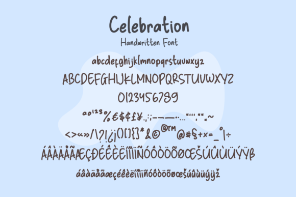 Celebration Font Poster 3