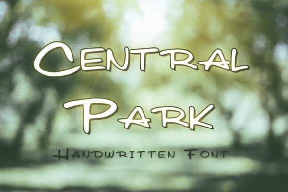 Central Park Font Poster 1