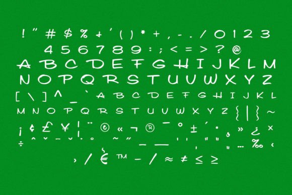 Central Park Font Poster 2