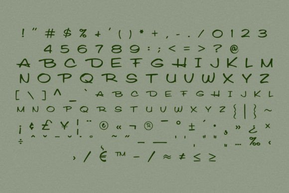 Central Park Font Poster 3