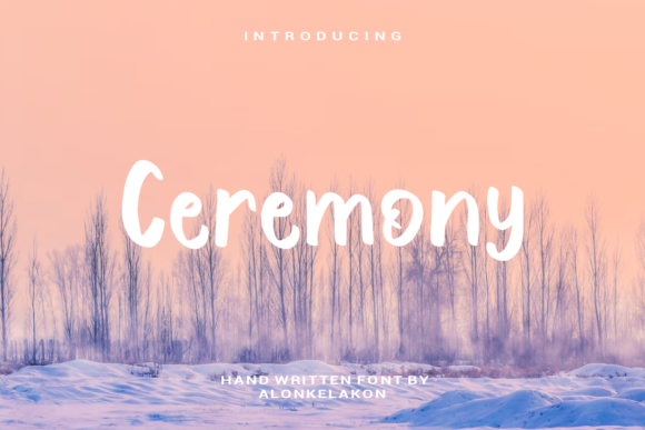 Ceremony Font Poster 1