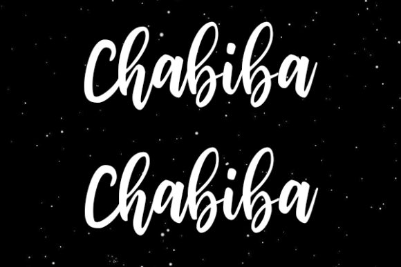 Chabiba Font Poster 2