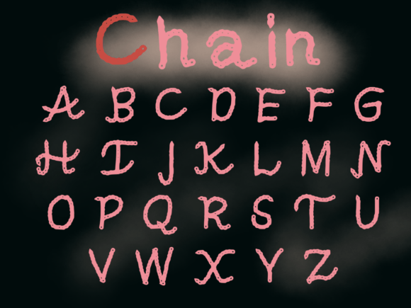 Chain Font Poster 1