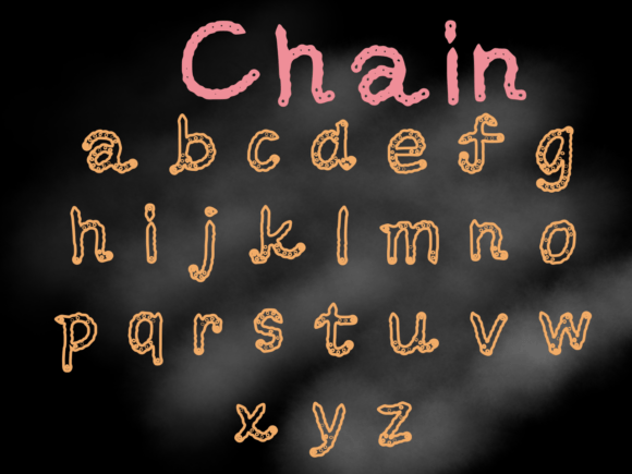Chain Font Poster 2