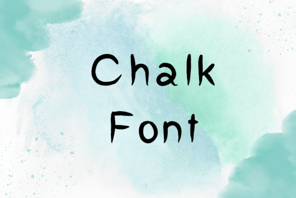 Chalk Font Poster 1