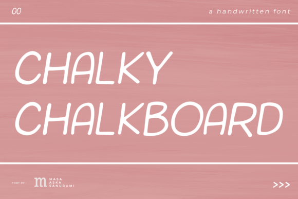 Chalky Chalkboard Font Poster 1