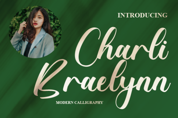 Charli Braelynn Font Poster 1