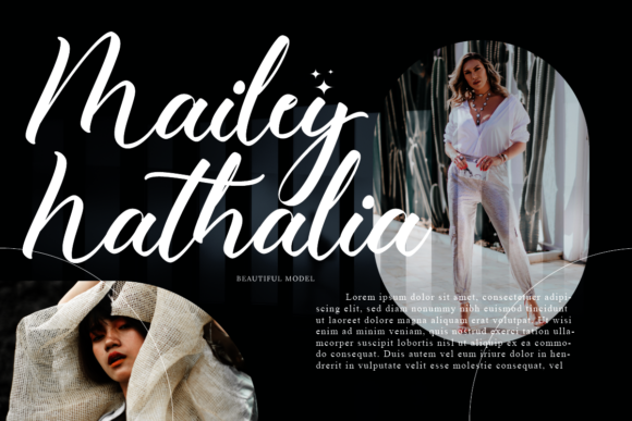 Charlote Catalina Font Poster 3