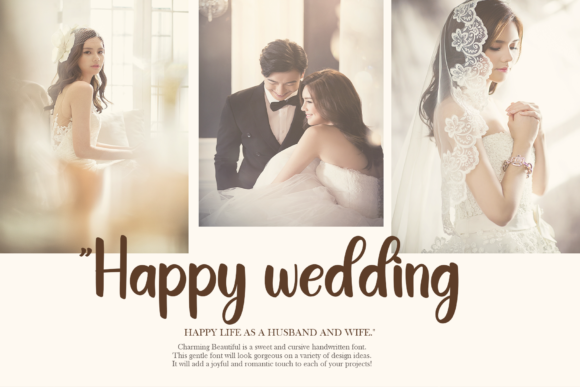Charming Beautiful Font Poster 5