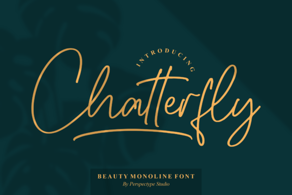 Chatterfly Font Chatterfly Font Poster 1