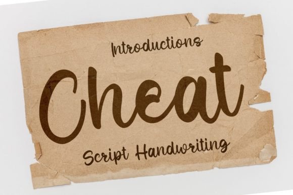 Cheat Font Poster 1