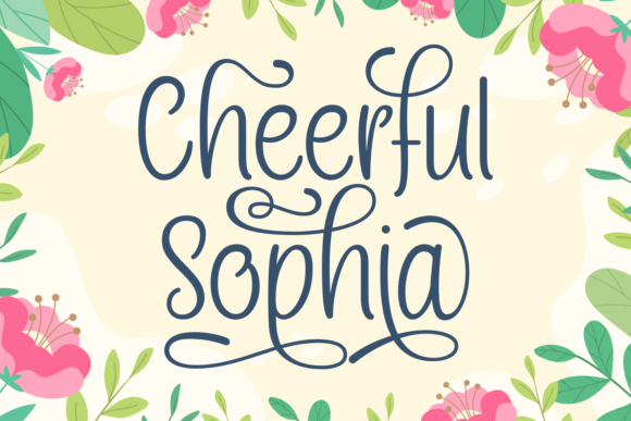 Cheerful Sophia Font Poster 1