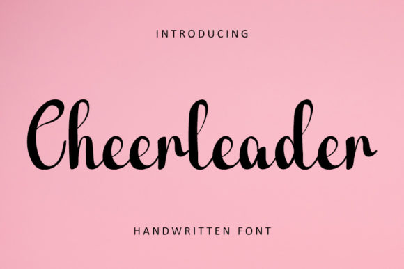 Cheerleader Font Poster 1