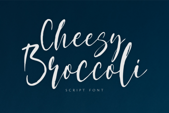 Cheesy Broccoli Font Poster 1
