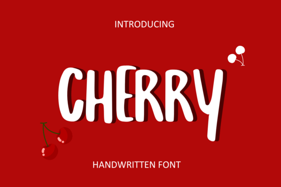 Cherry Font Poster 1