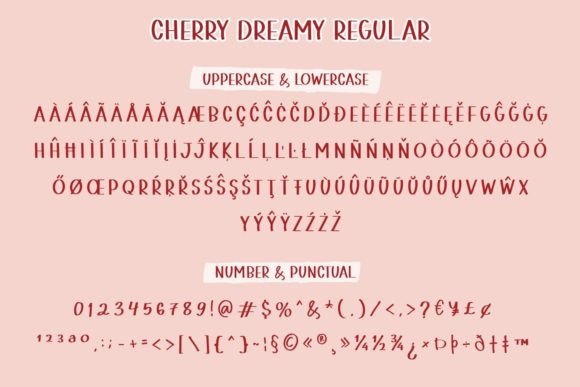 Cherry Dreamy Font Poster 11