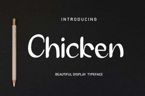 Chicken Font Poster 1