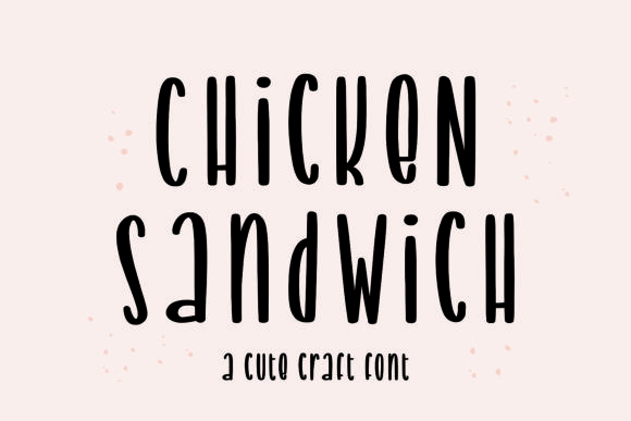 Chicken Sandwich Font Poster 1