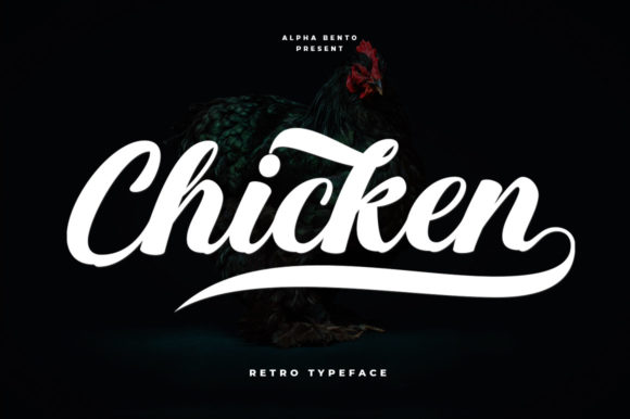 Chicken Script Font Poster 1