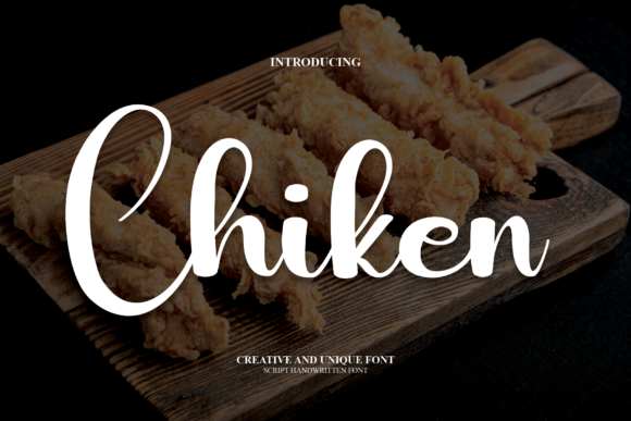 Chiken Font Poster 1