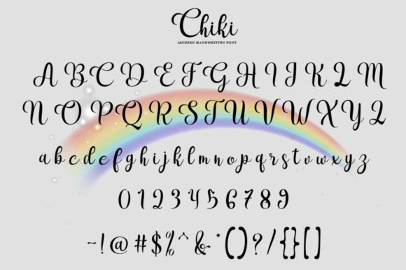 Chiki Font Poster 7