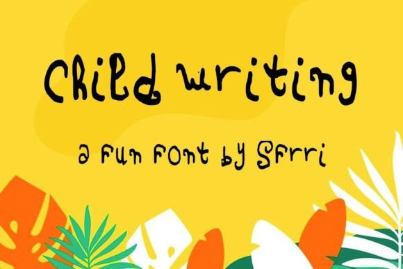 Child Writing Font