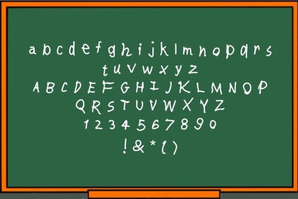 Childhood Font Poster 2