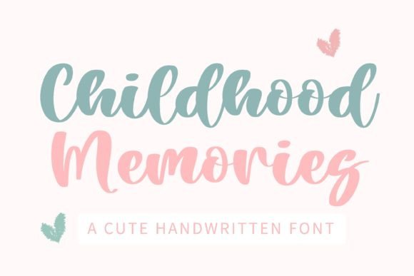 Childhood Memories Font Poster 1