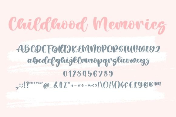 Childhood Memories Font Poster 9