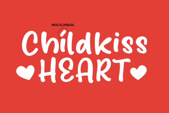 Childkiss Heart Font Poster 12