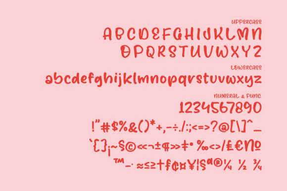 Childkiss Heart Font Poster 13