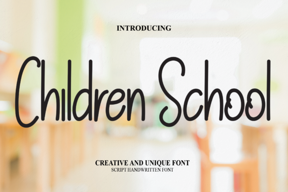 Children School Font
