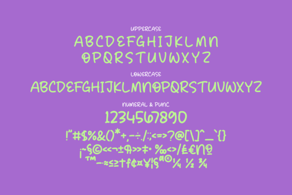 Children Twiny Font Poster 12