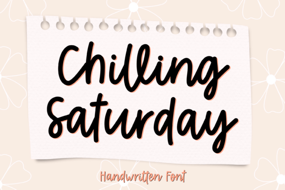 Chilling Saturday Font Poster 1