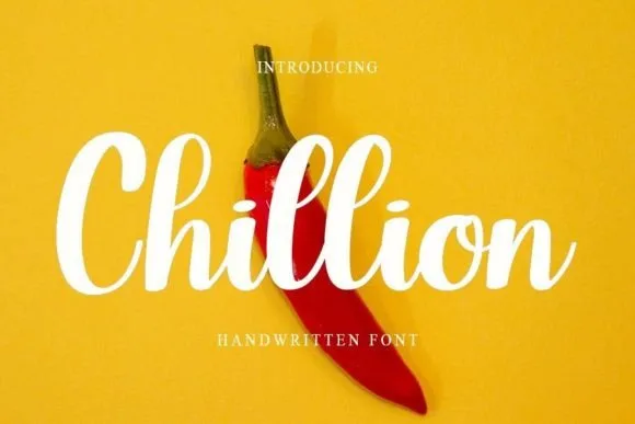 Chillion Font Chillion Font Poster 1