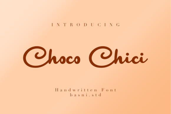 Choco Chici Font Poster 1
