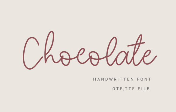 Chocolate Font Poster 1