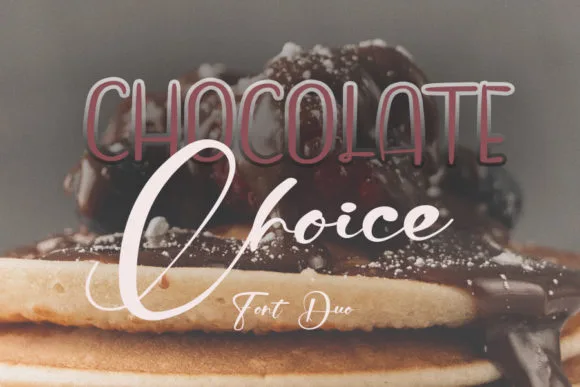 Chocolate Choice Font Chocolate Choice Font Poster 1