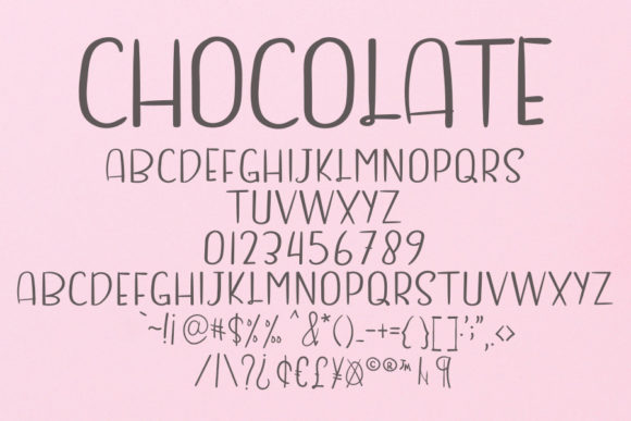 Chocolate Choice Font Poster 2